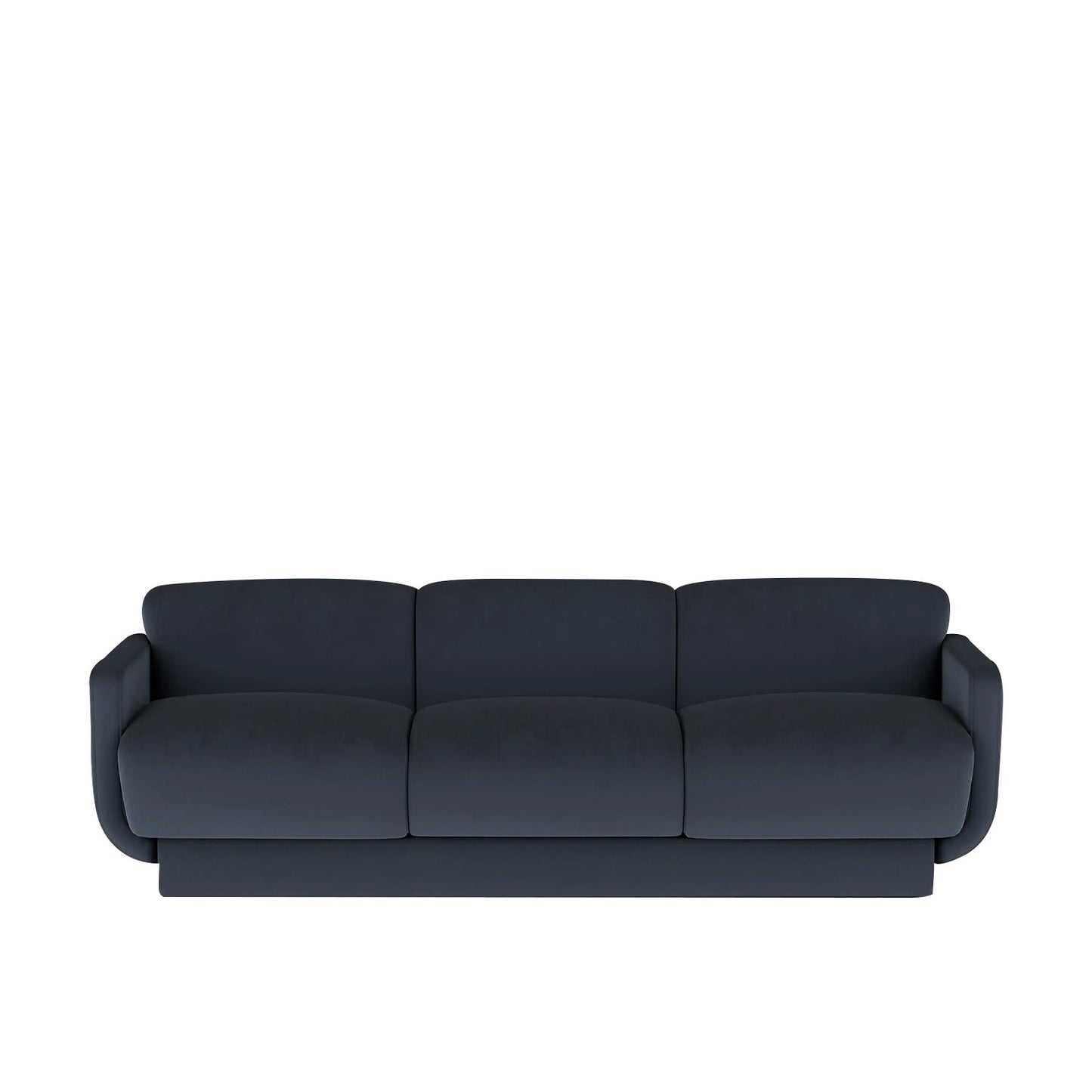 Clavon Classic Green 3 - Seater Velvet Sofa