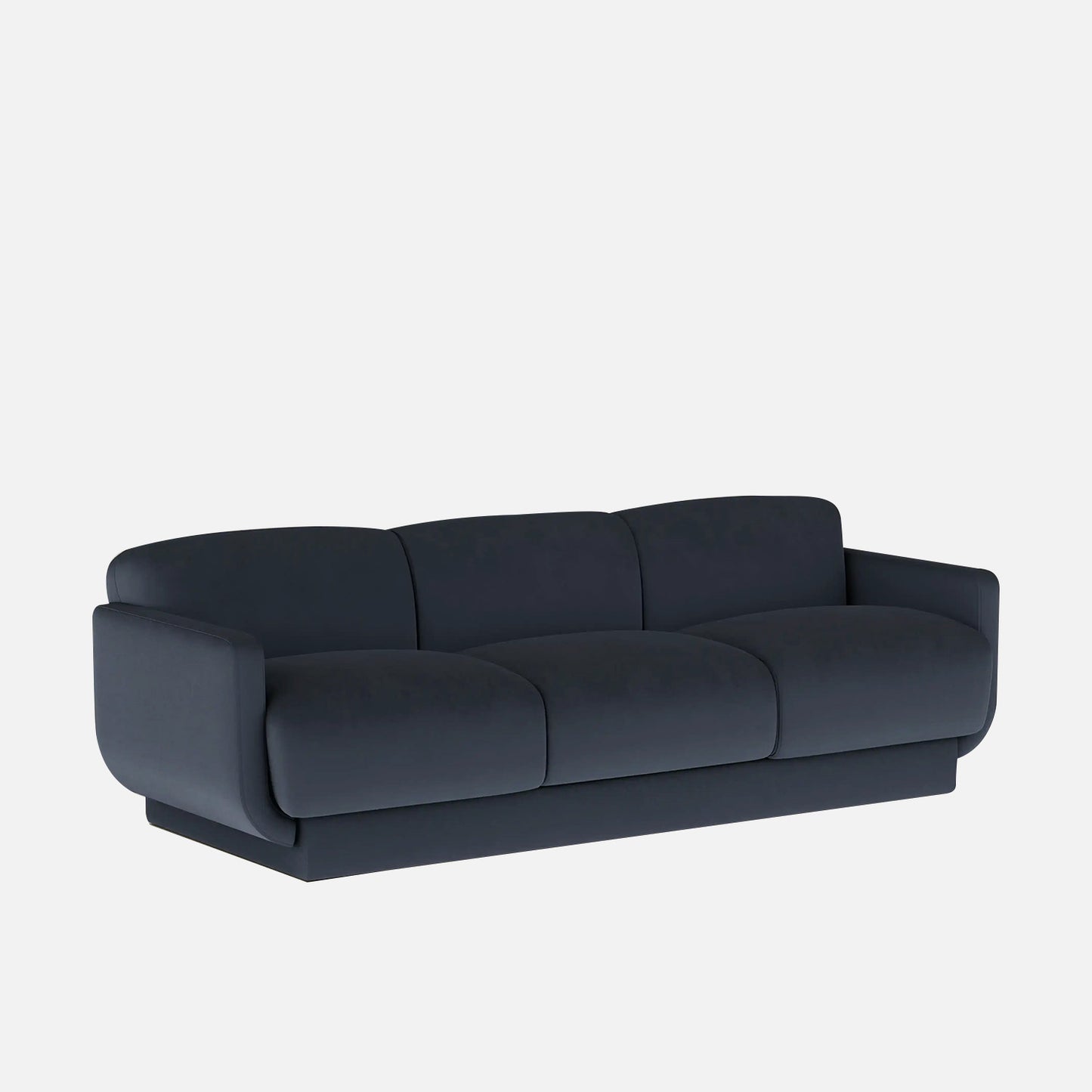 Clavon Classic Green 3 - Seater Velvet Sofa