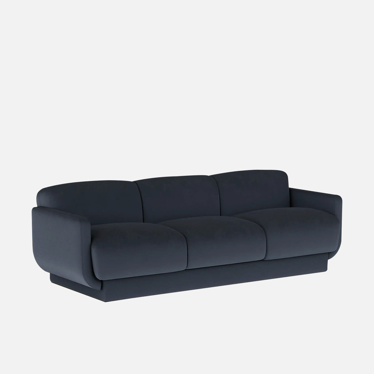 Clavon Classic Green 3 - Seater Velvet Sofa