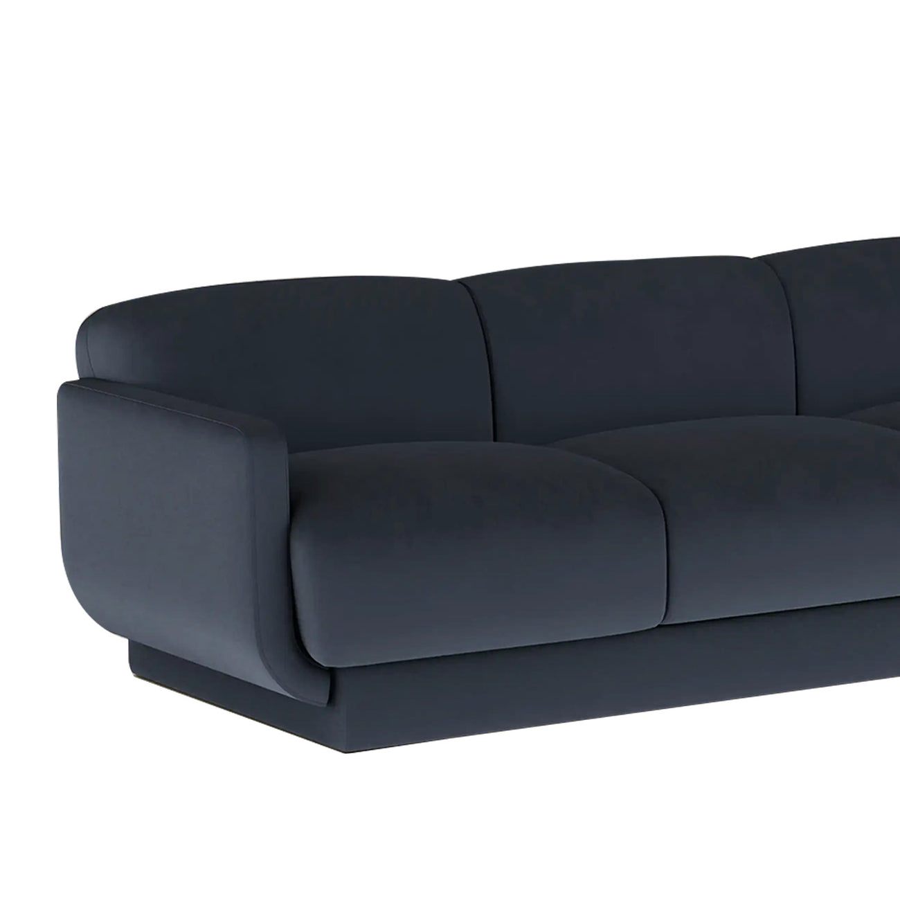 Clavon Classic Green 3 - Seater Velvet Sofa