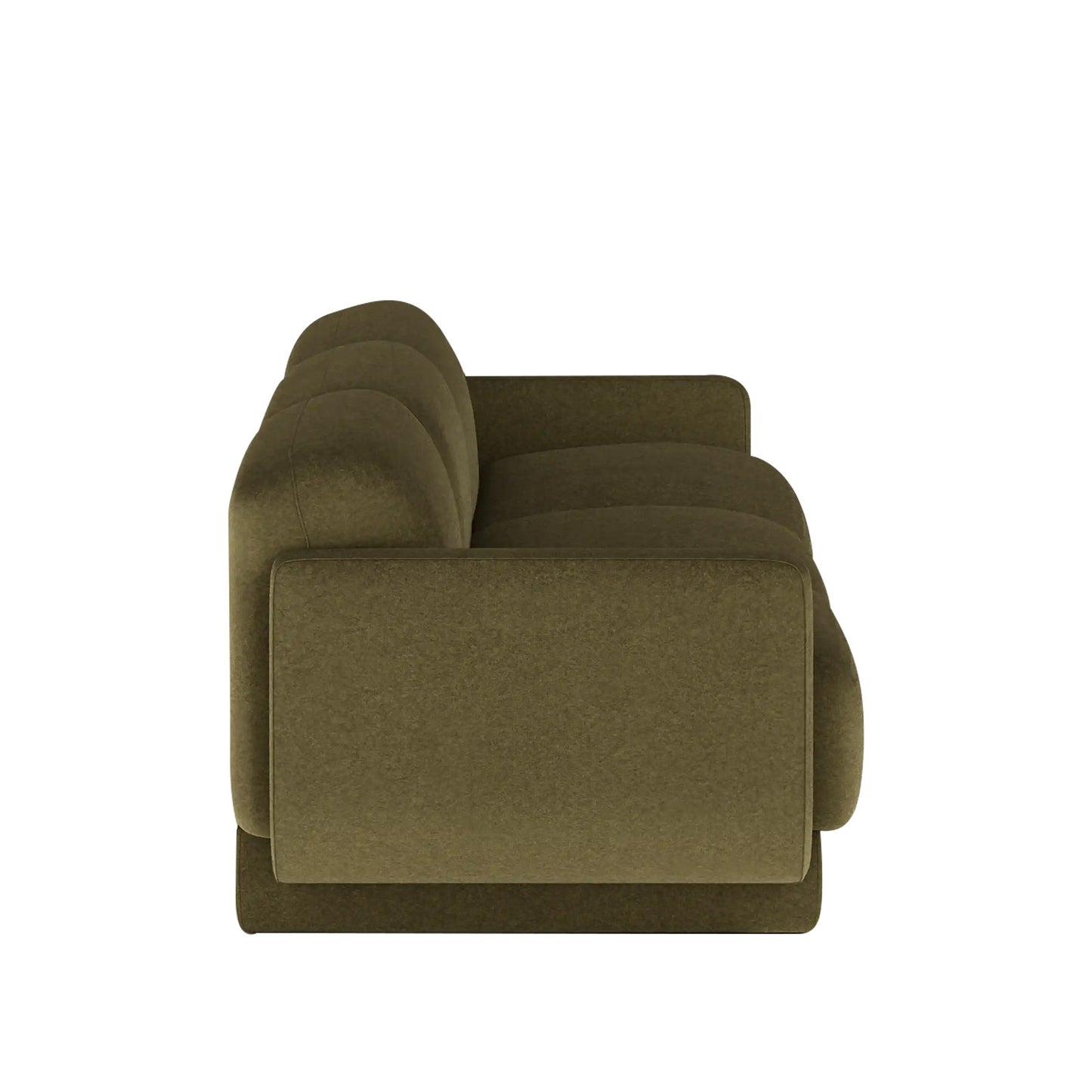 Eloria Curve Ivory 3 - Seater Boucle Sofa