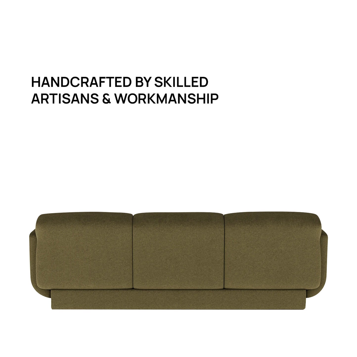 Eloria Curve Ivory 3 - Seater Boucle Sofa