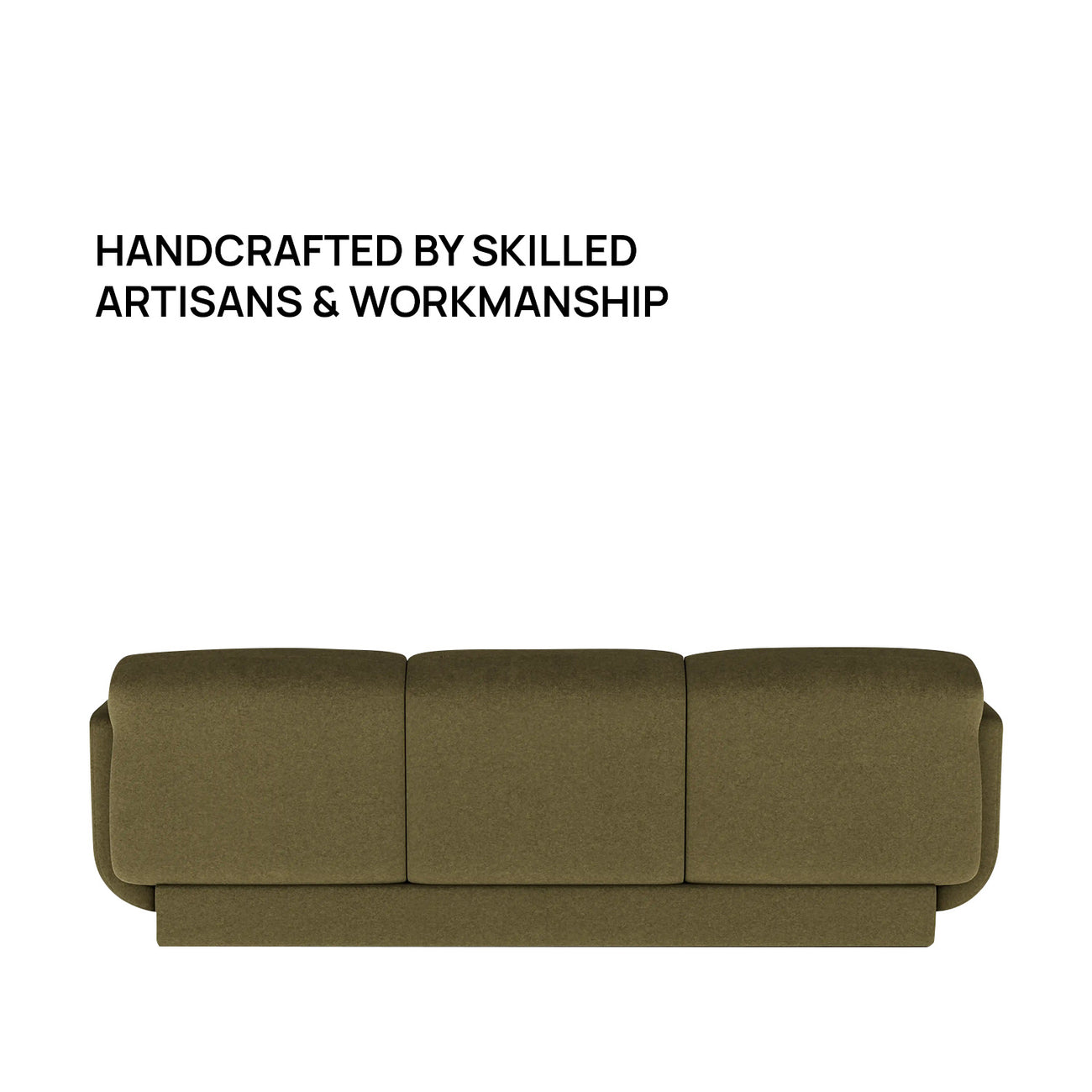 Eloria Curve Ivory 3 - Seater Boucle Sofa