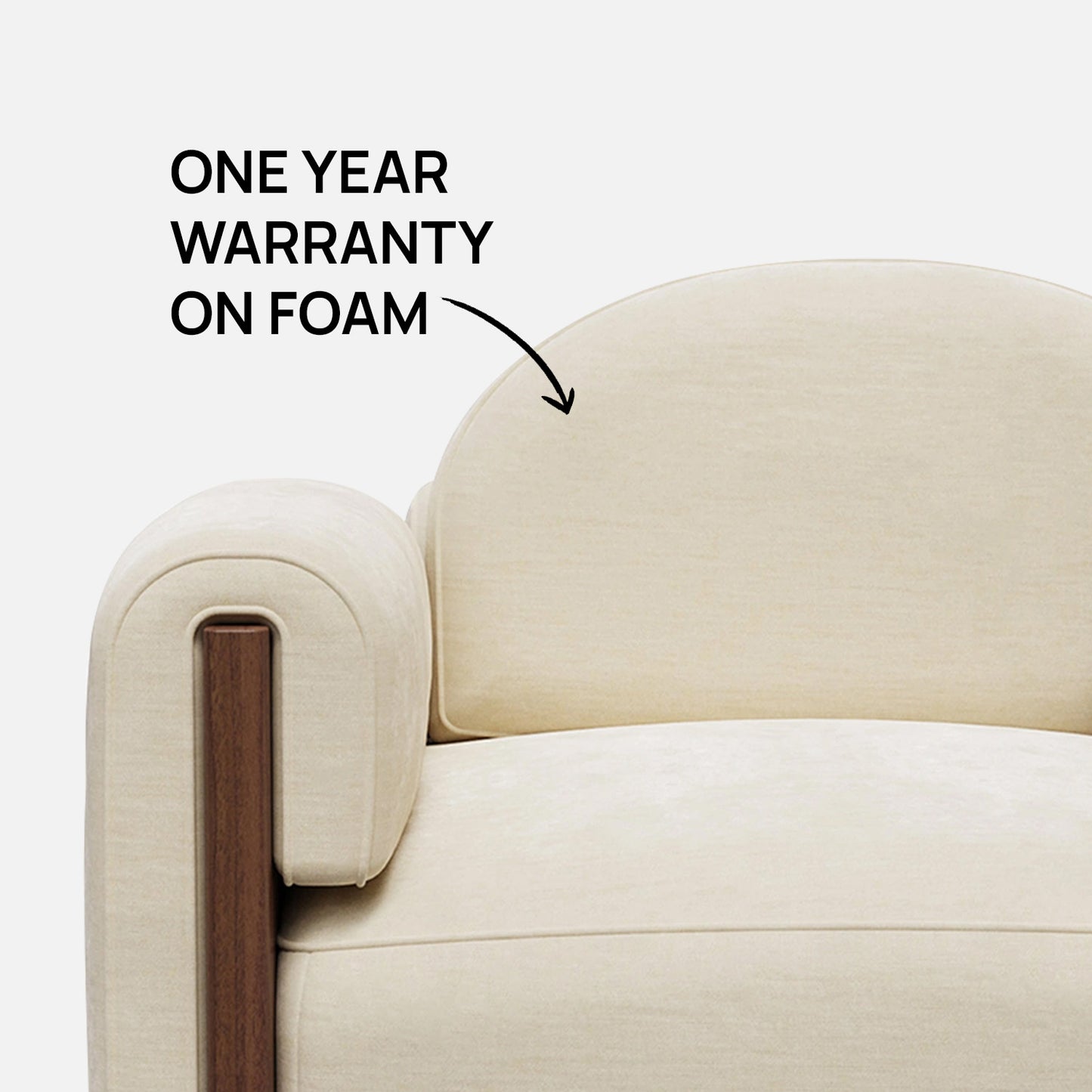 Havenrest Day Off White 4 - Seater Velvet Sofa