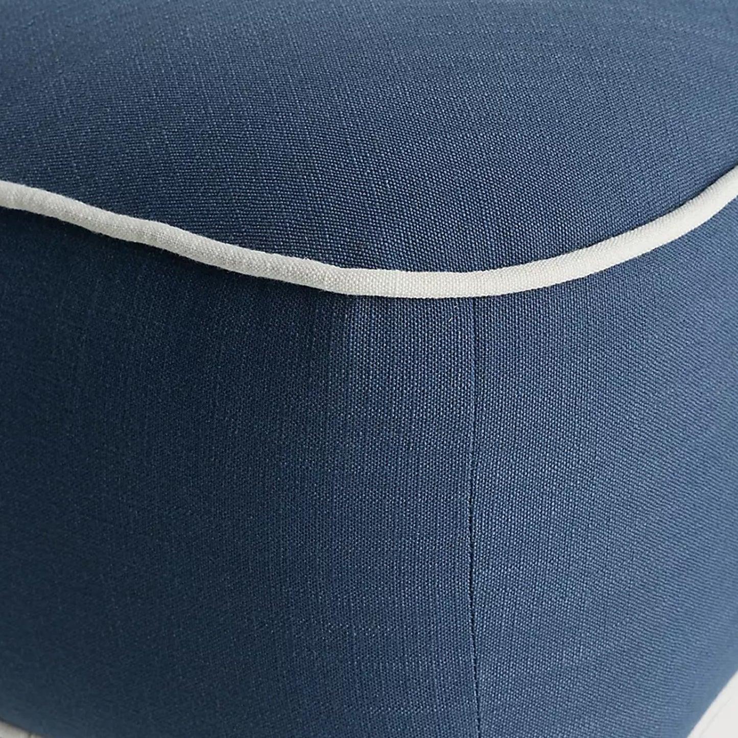 Peblio Block Blue 3 - Seater Linen Sofa
