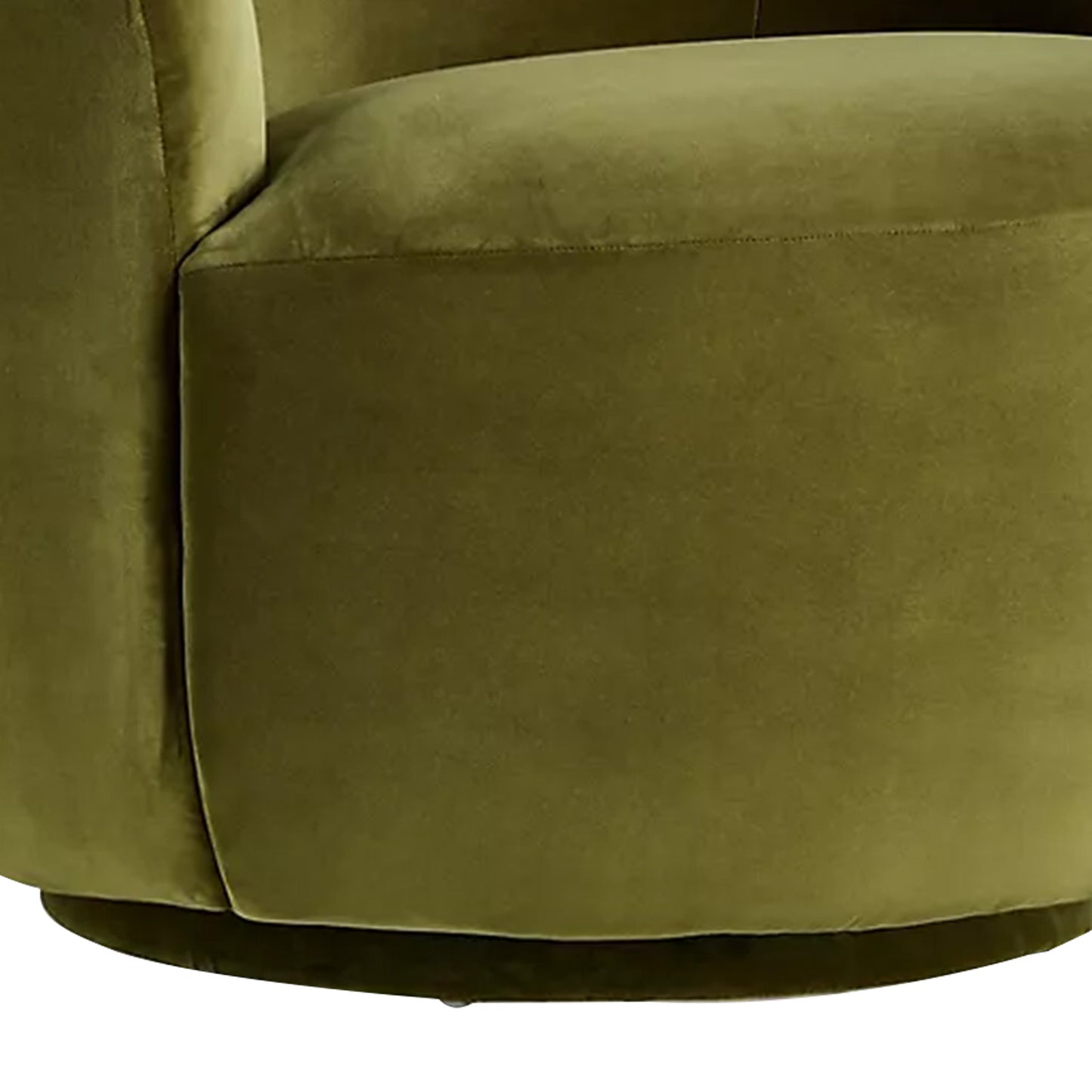 Mosselle Olive 1 - Seater Velvet Lounge Chair