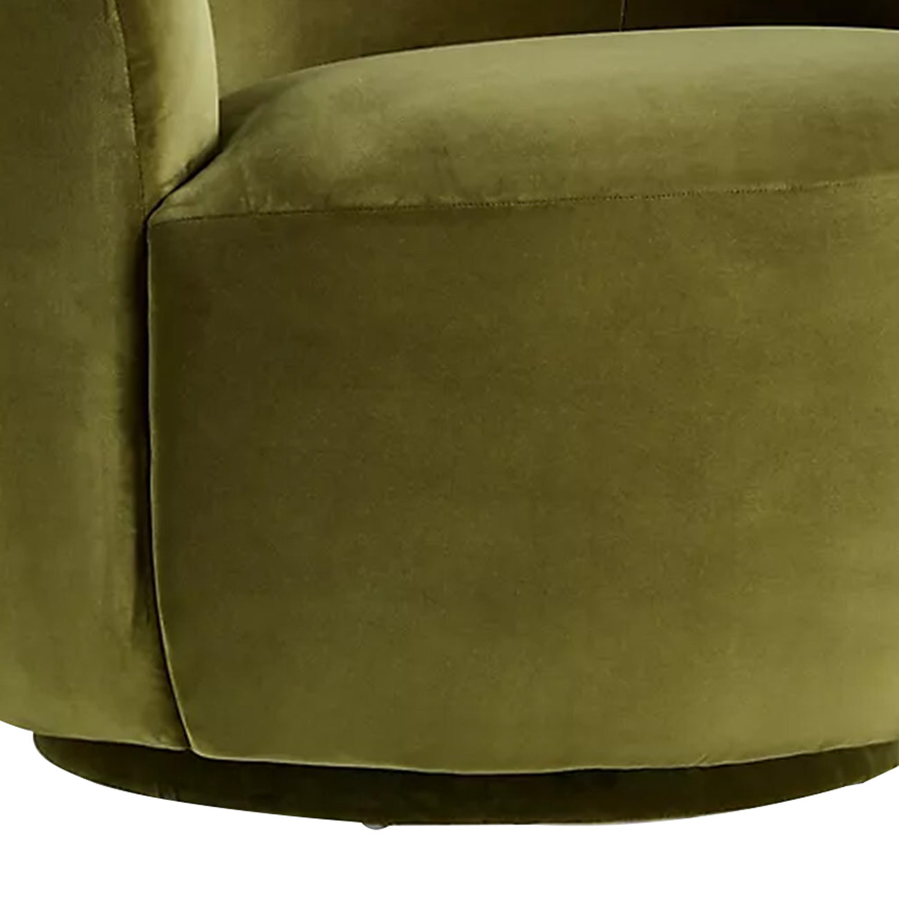 Mosselle Olive 1 - Seater Velvet Lounge Chair