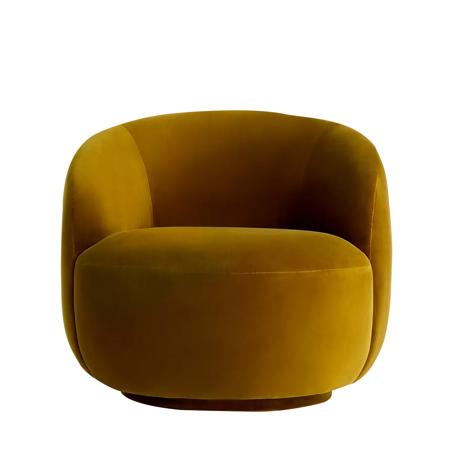 Mosselle Mustard 1 - Seater Velvet Lounge Chair