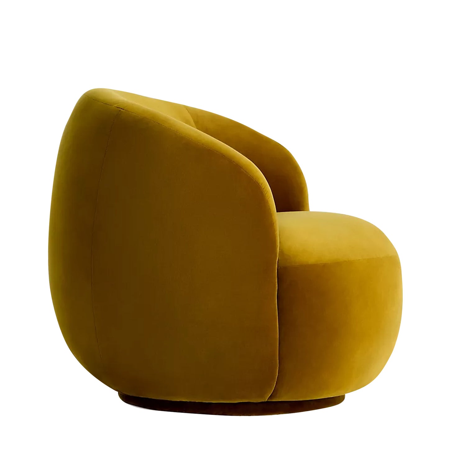 Mosselle Mustard 1 - Seater Velvet Lounge Chair