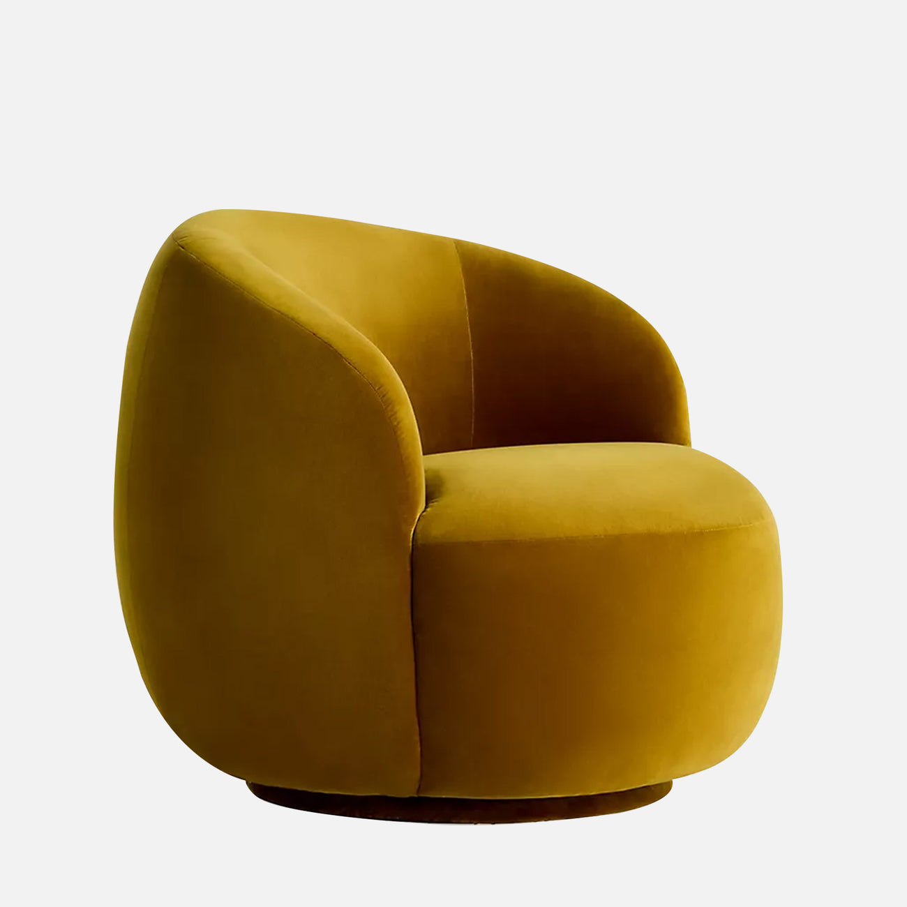 Mosselle Mustard 1 - Seater Velvet Lounge Chair