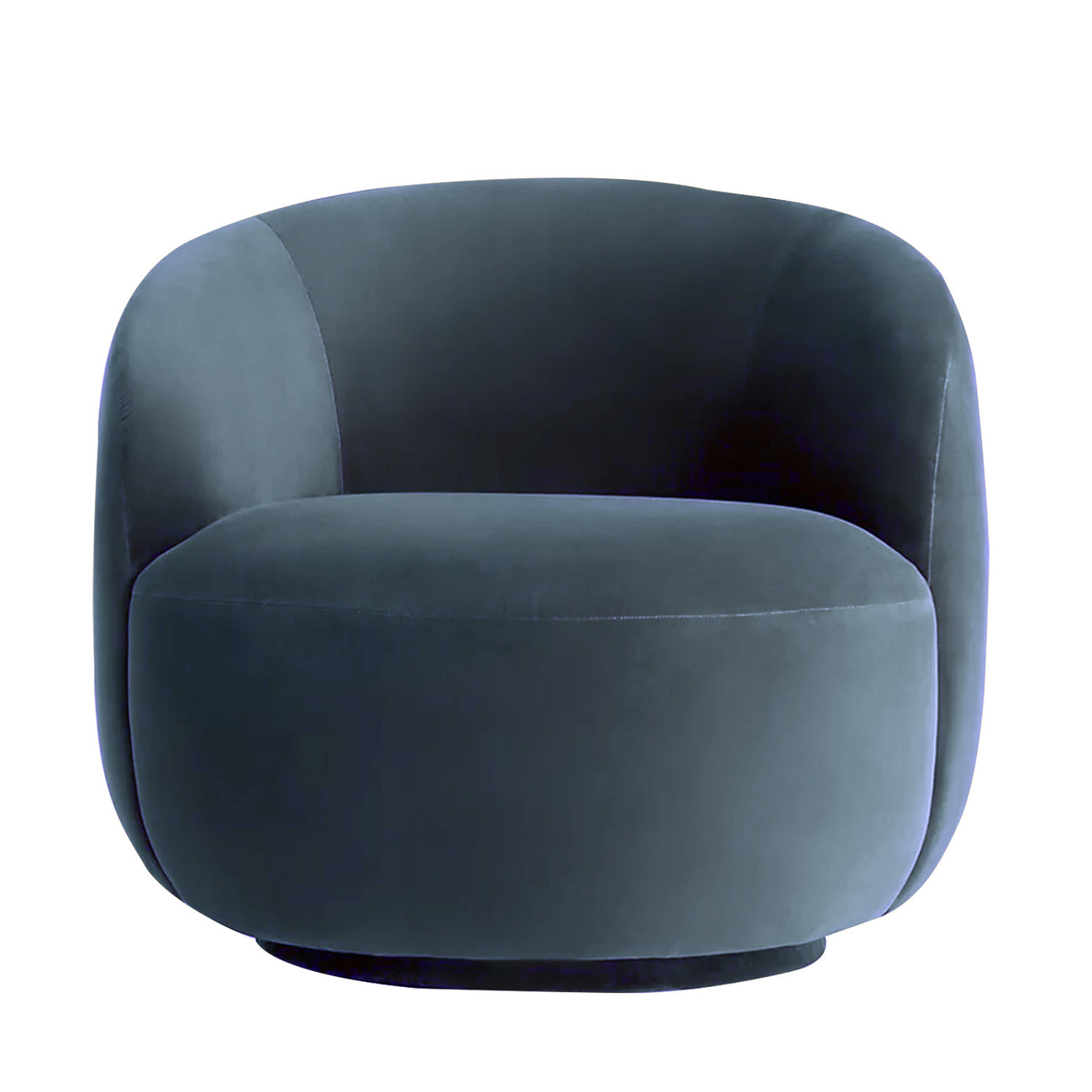 Mosselle Sky Blue 1 - Seater Velvet Lounge Chair
