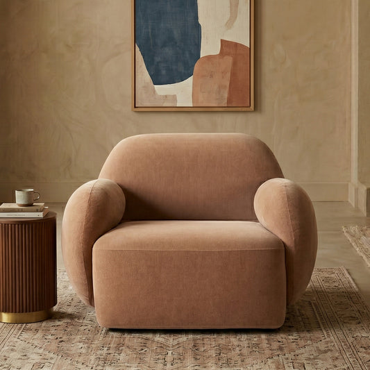 Caramelis Hazel 1 - Seater Velvet Chair