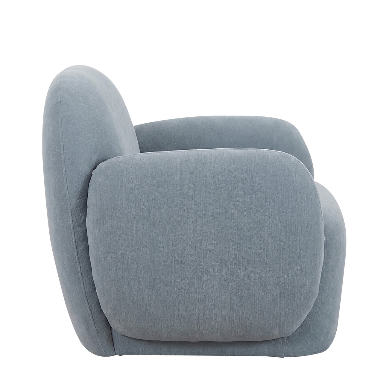 Caramelis Slate Blue 1 - Seater Velvet Chair