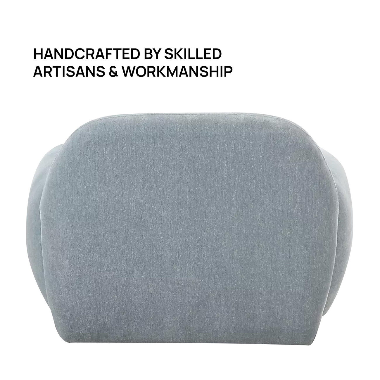 Caramelis Slate Blue 1 - Seater Velvet Chair
