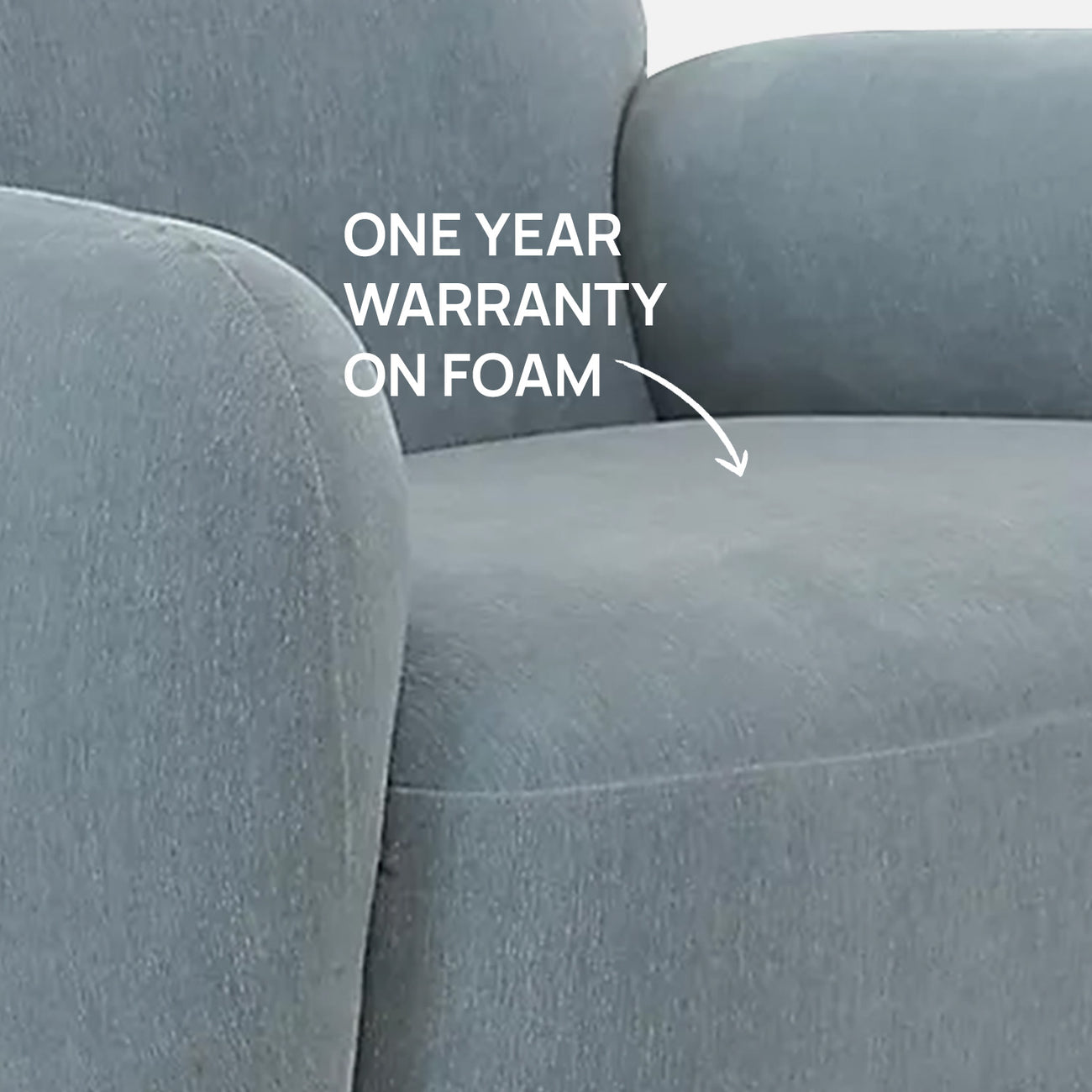 Caramelis Slate Blue 1 - Seater Velvet Chair
