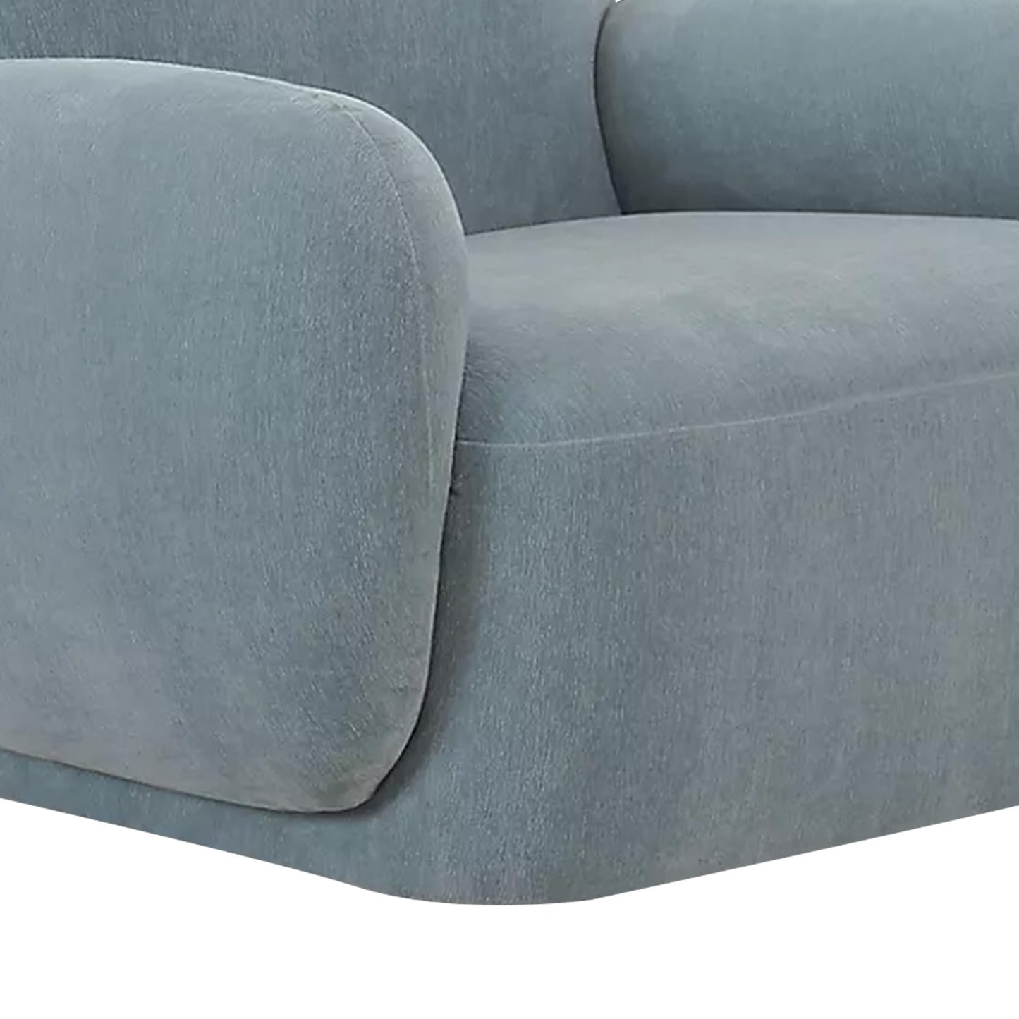 Caramelis Slate Blue 1 - Seater Velvet Chair