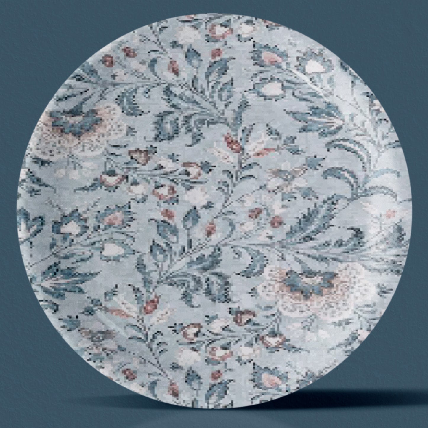 Ethnic Flower Printed Wall Plate
