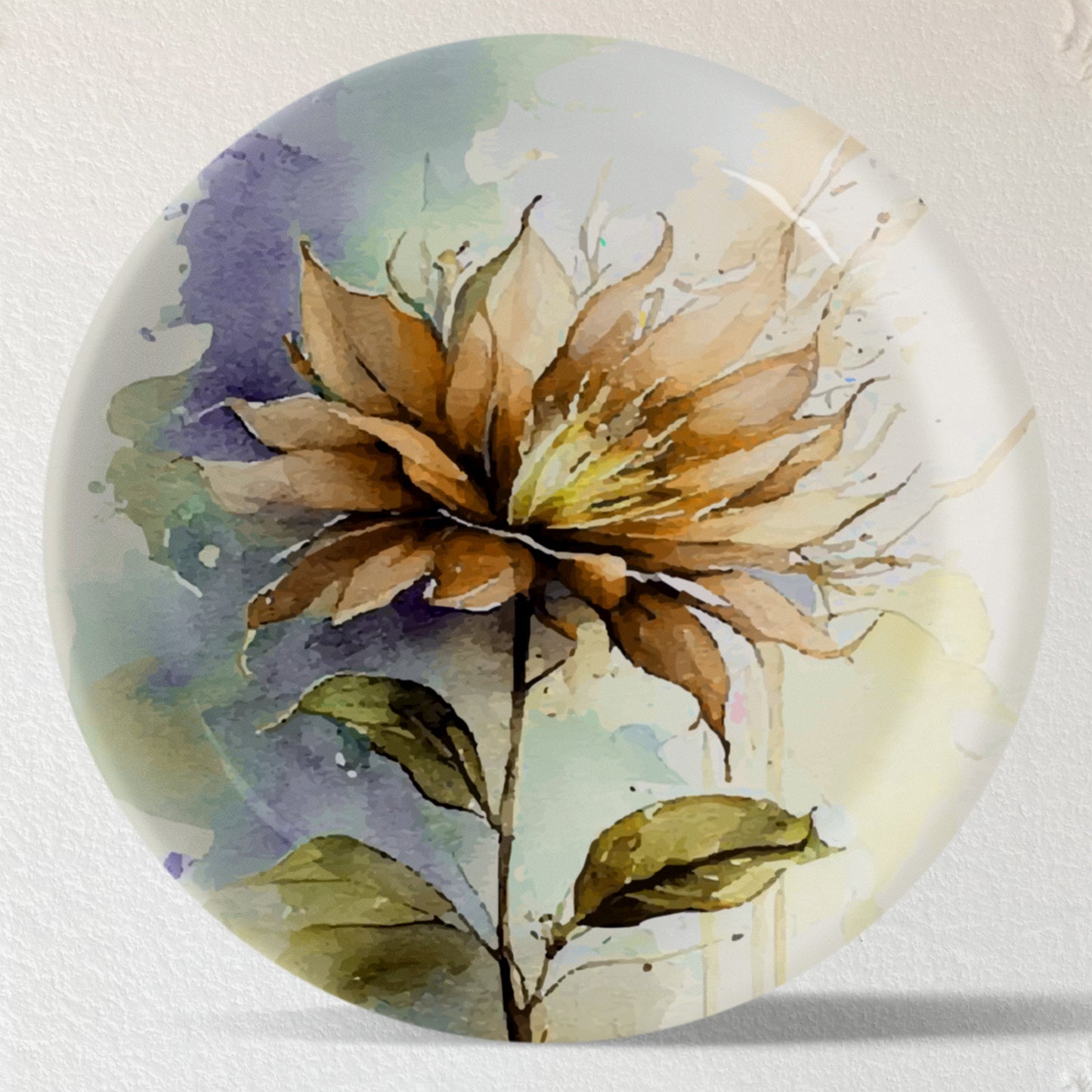English Floral Wall Plate