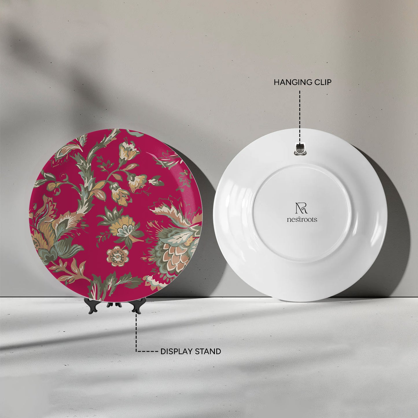 Ethnic Pink Wall Plate