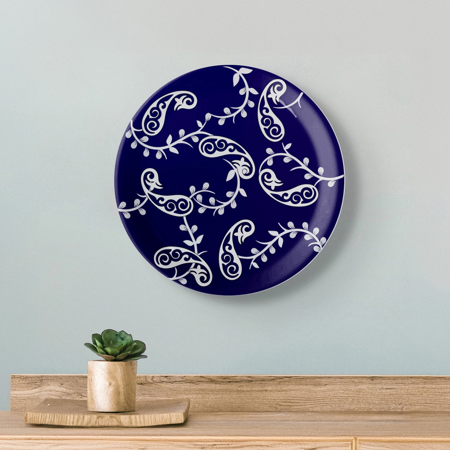 Elegant Blue Pottery cluster for Every Space Wall Plates Set of 12