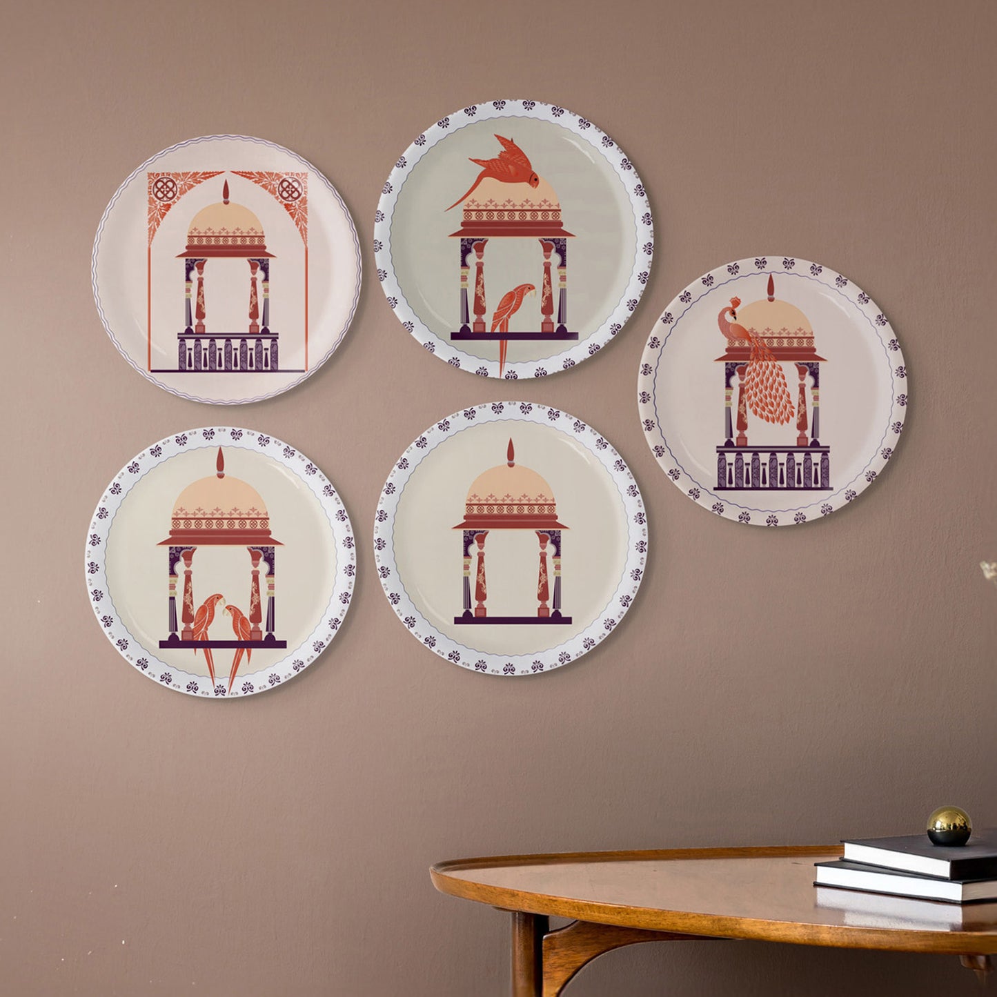 Harmony of Nature and Artistry parrot palace plate