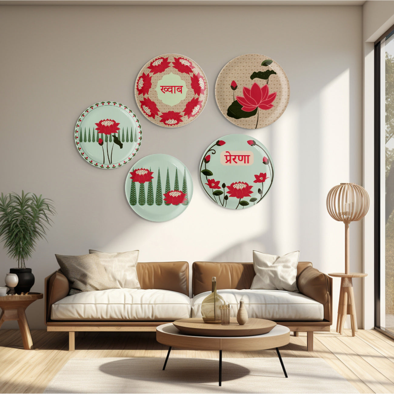 Lotus: Symbol of Beauty and Purity floral leaf plate