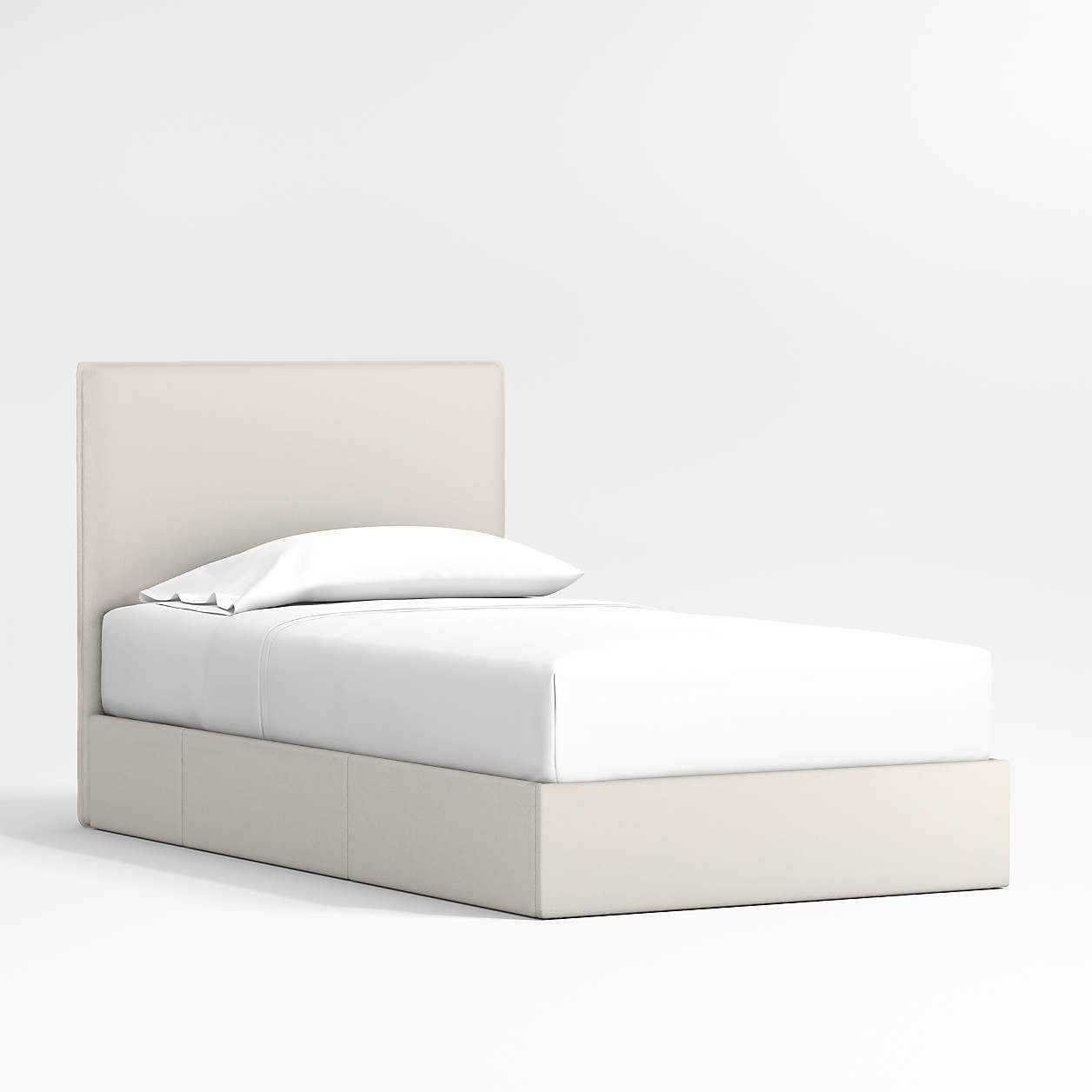 Block Design Cream Boucle Kids Big  Storage Bed