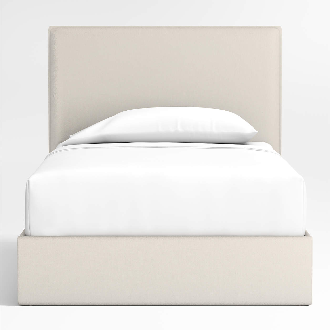 Block Design Cream Boucle Kids Big  Storage Bed