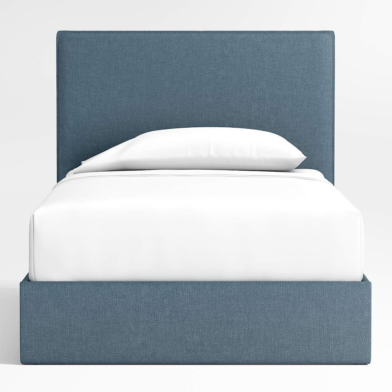 Block Design Denim Blue Boucle Kids Big  Storage Bed