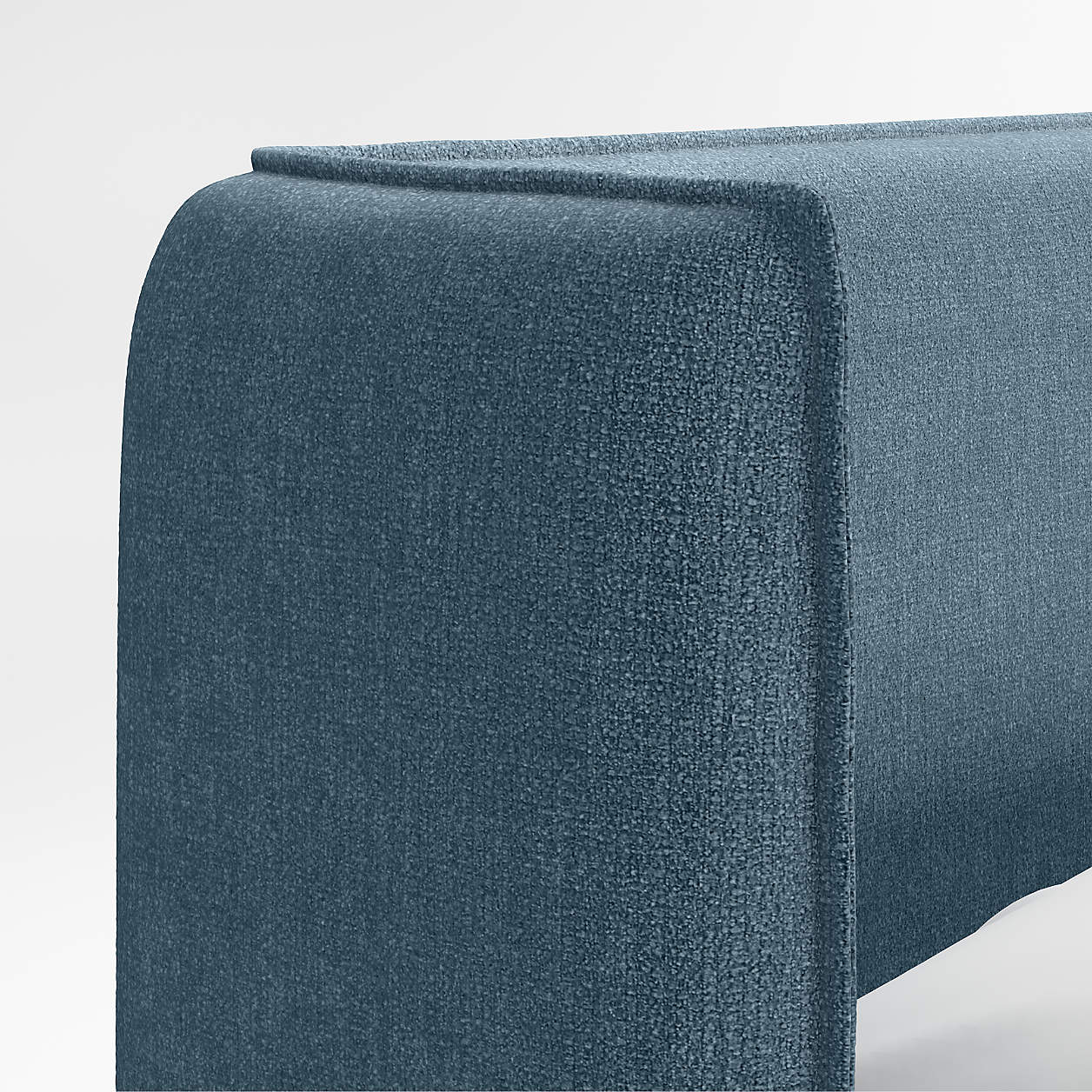 Blueberry Dream Blue Boucle Kids Big Hydraulic Storage Bed