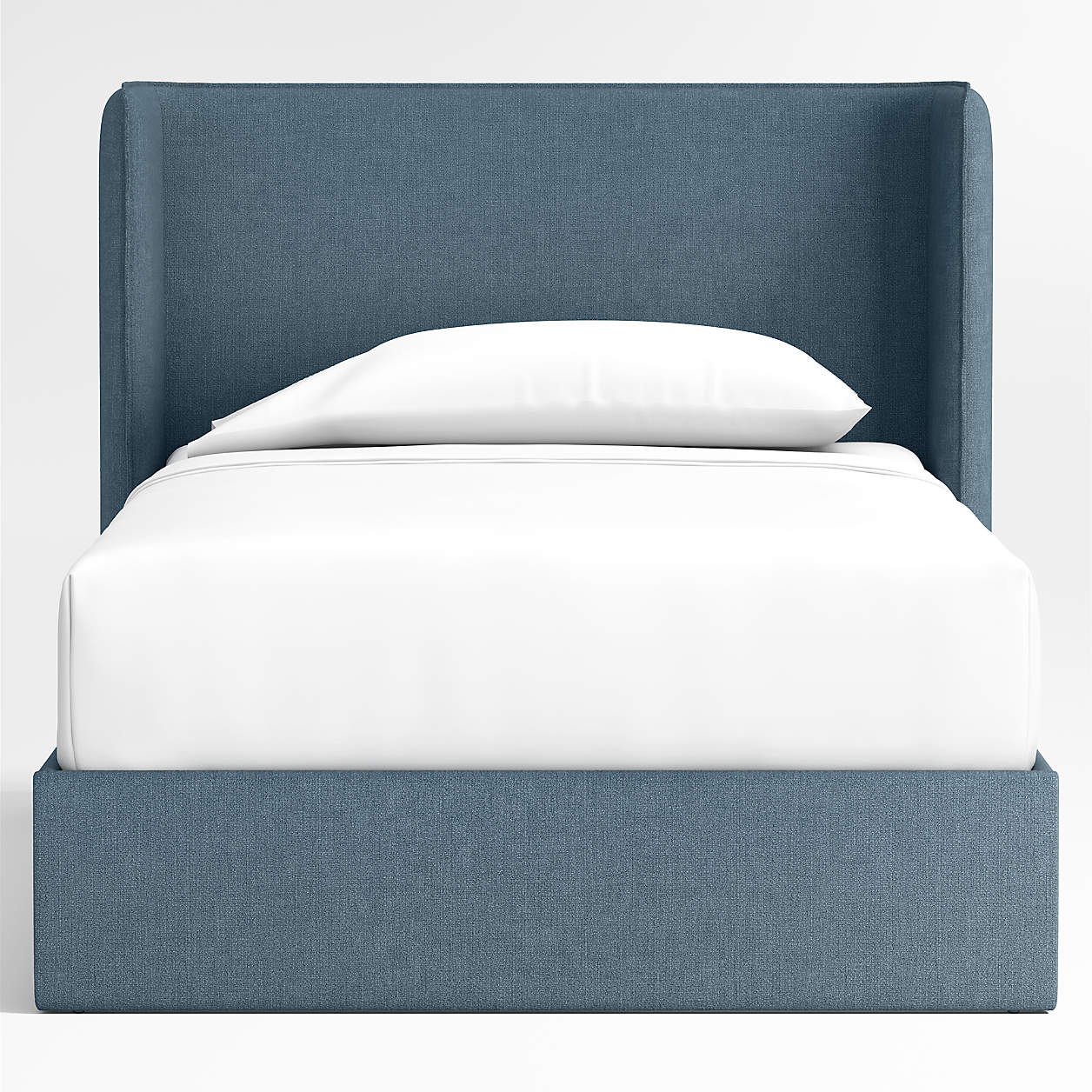 Blueberry Dream Boucle Kids Small Hydraulic Storage Bed