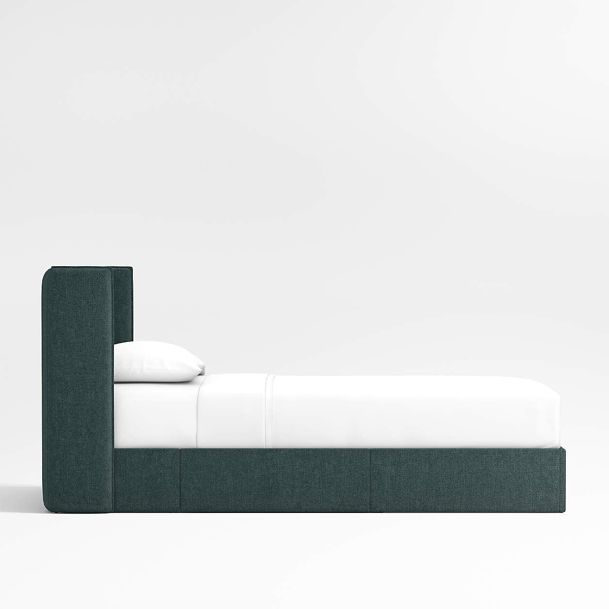 Forest Dream Jungle Green Brushed Polyester Kids Big  Storage Bed