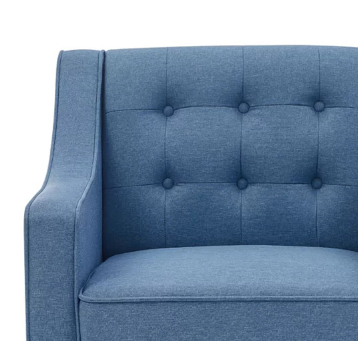 Buy Online Luxurious Accent Chairs With Ottoman Footrest Blue Shop Now