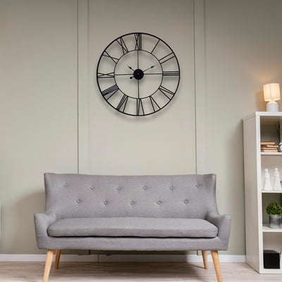 Midnight Roman Time Wall Clock