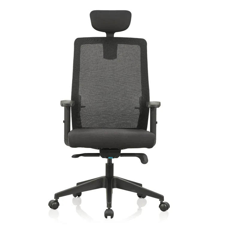 Opus High Back Mesh Chair with Self Calibrating Multilock Mechanism & Adjustable Asynchronous Lumbar Support