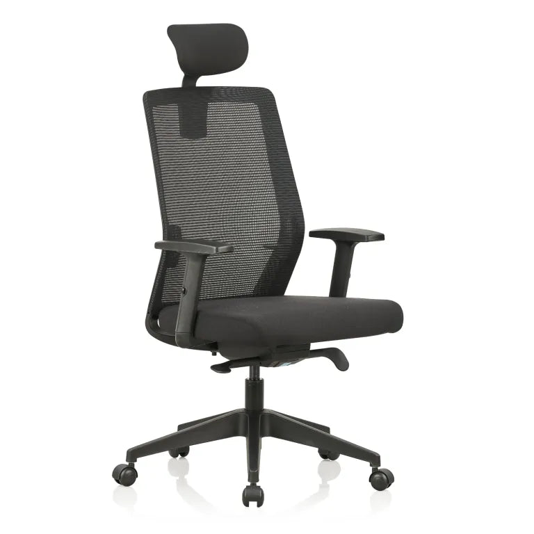 Opus High Back Mesh Chair with Self Calibrating Multilock Mechanism & Adjustable Asynchronous Lumbar Support