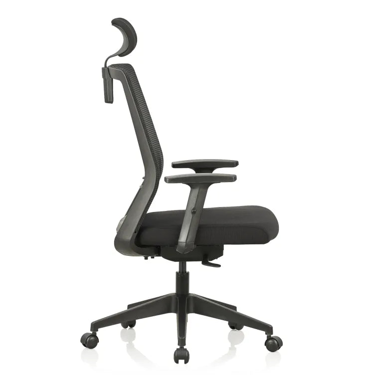 Opus High Back Mesh Chair with Self Calibrating Multilock Mechanism & Adjustable Asynchronous Lumbar Support