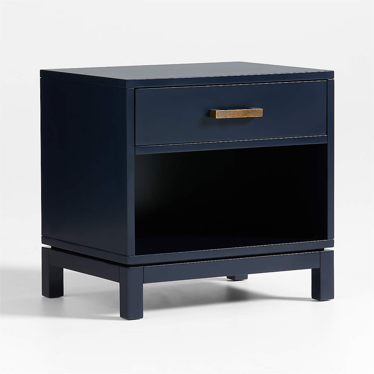 Parke 21" Navy Blue Wood Kids Nightstand with Drawer - Navy Blue