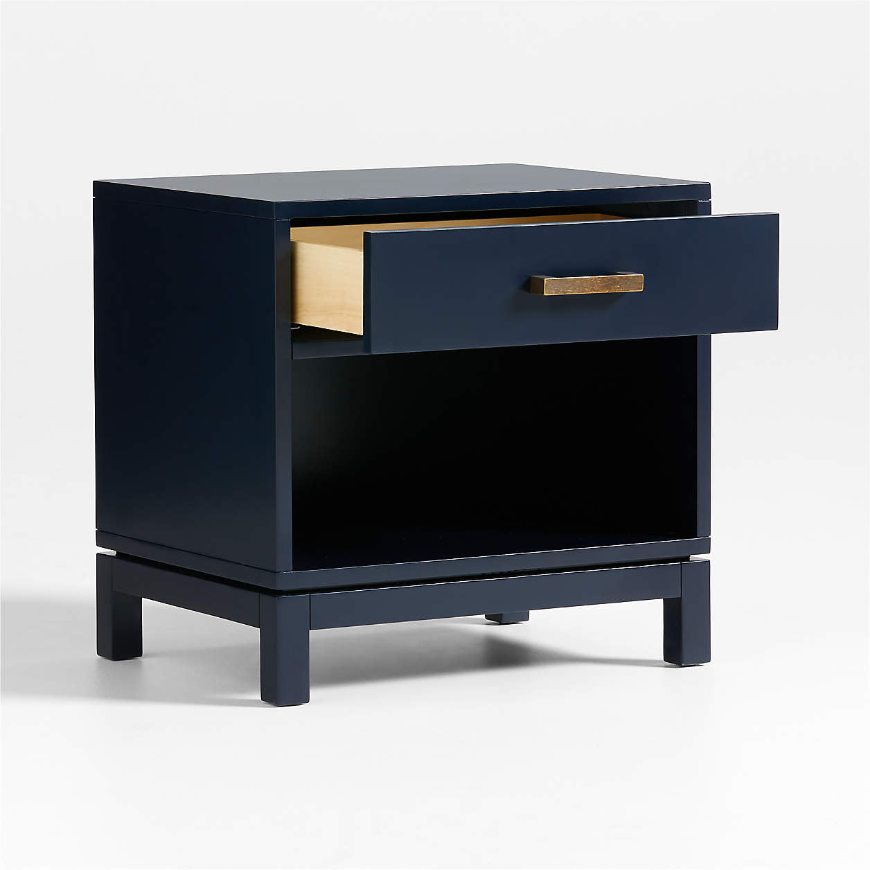 Parke 21" Navy Blue Wood Kids Nightstand with Drawer - Navy Blue