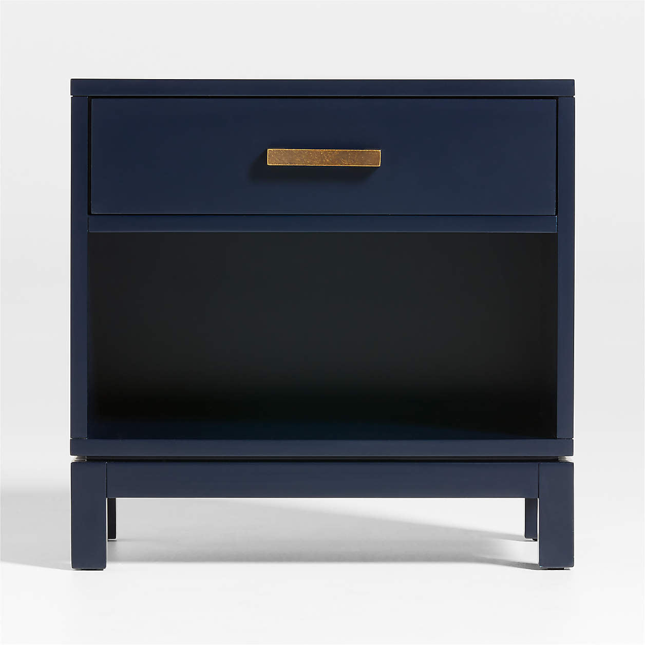 Parke 21" Navy Blue Wood Kids Nightstand with Drawer - Navy Blue
