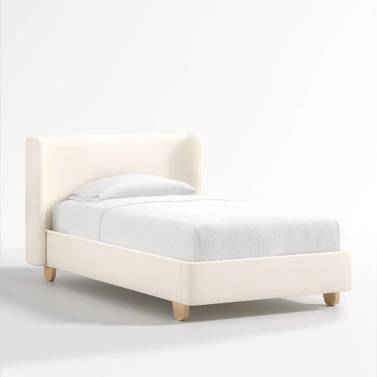 Soft Pearl Ivory Hued Kids Small  Storage Bed
