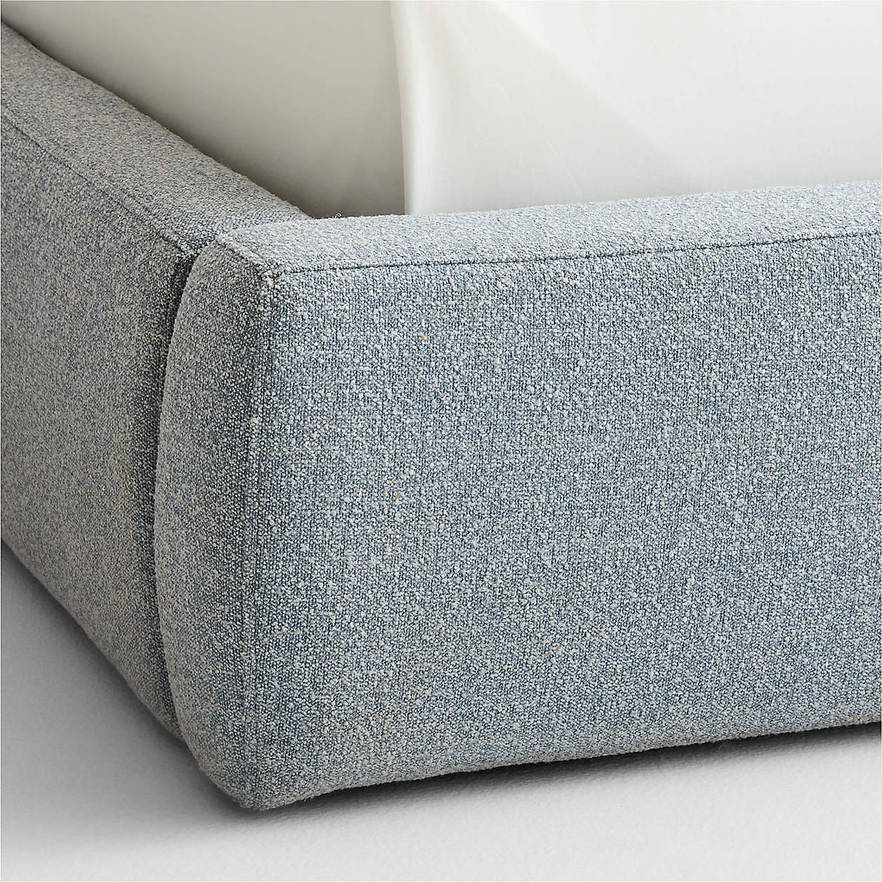 Baby Breeze Blue Boucle Kids Big Hydraulic Storage Bed
