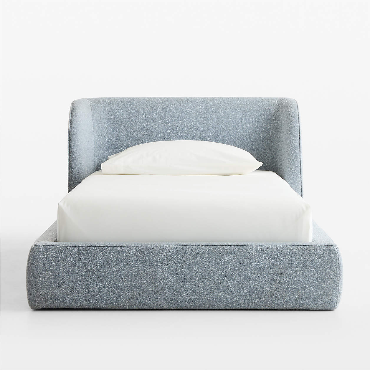 Baby Breeze Blue Boucle Kids Big  Storage Bed