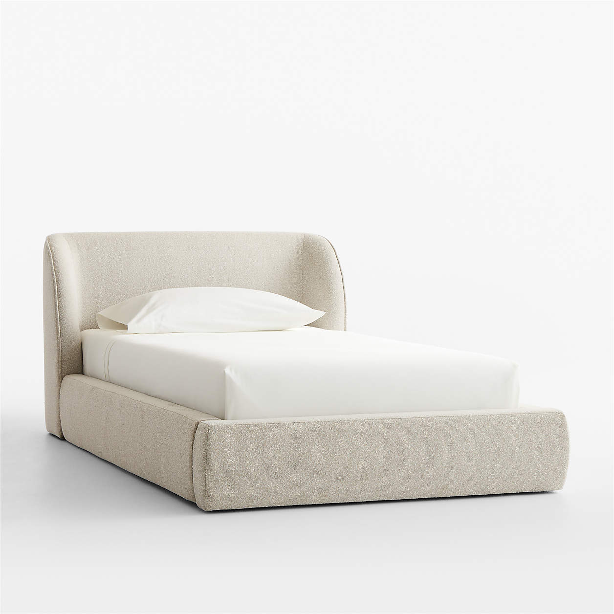 Baby Breeze Cream Boucle Kids Big  Storage Bed