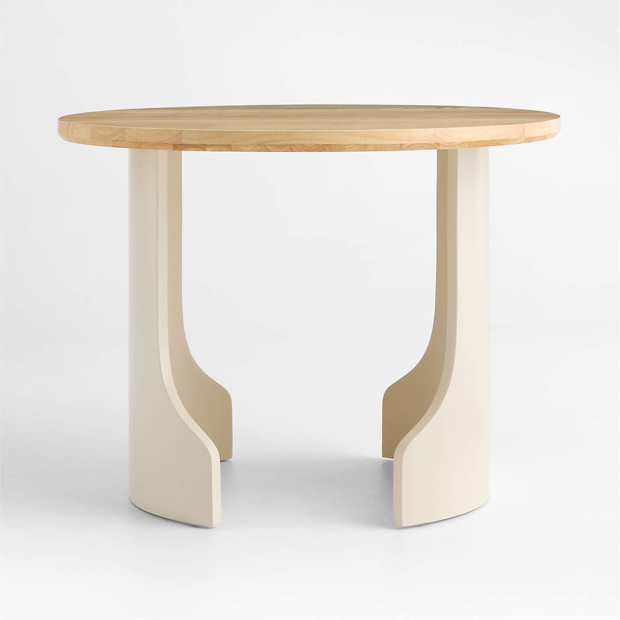Scout Linen Wood Round Kids Play Table