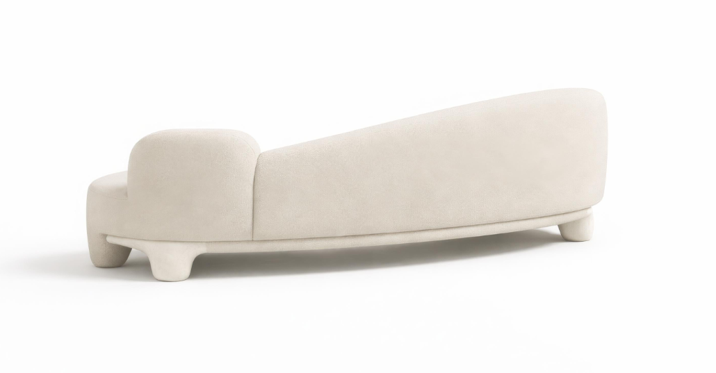 Arcora Sculptural Sofa-Limestone Edition
