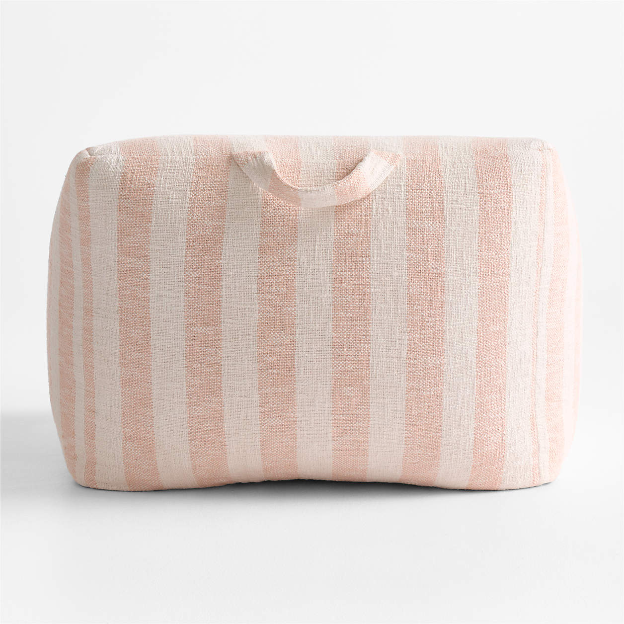 Peach Stripe Organic Cotton Kids Sofa Chair