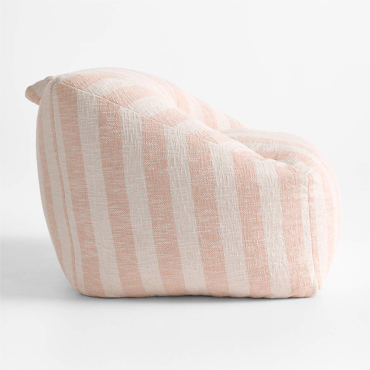 Peach Stripe Organic Cotton Kids Sofa Chair