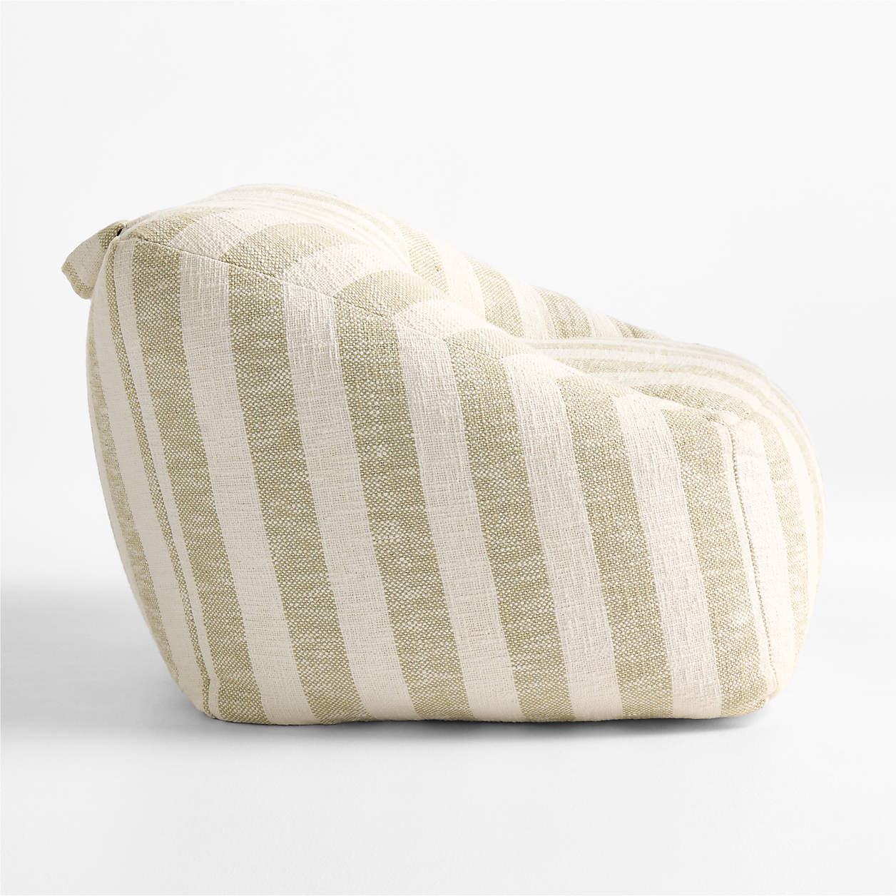 Cream Stripe Organic Cotton Kids Sofa Chair