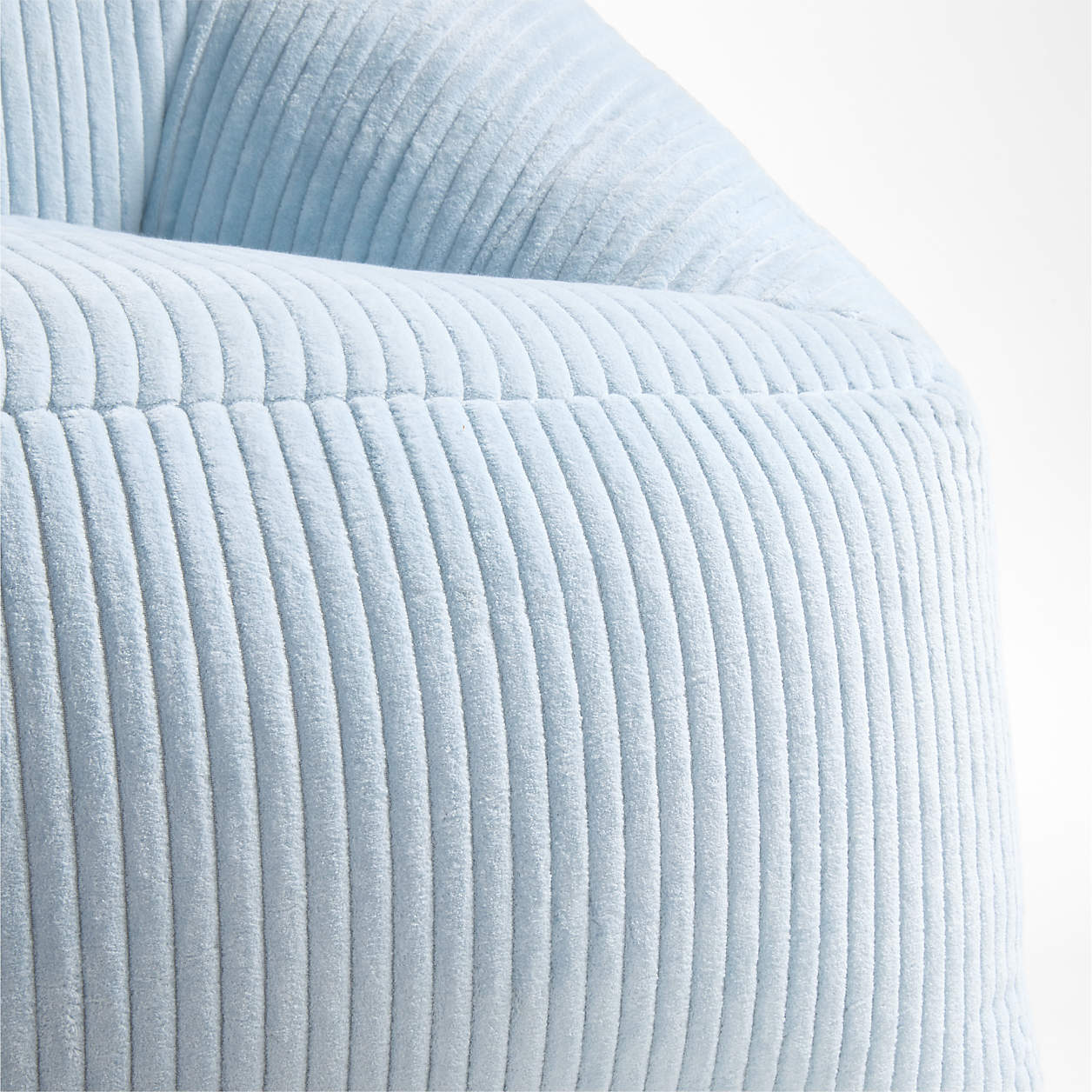 Sky Blue Corduroy Velvet Corduroy Kids Sofa Chair